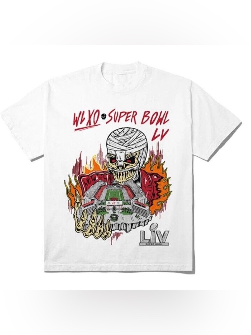 NWT 2021 WARREN LOTAS X THE WEEKND XO Super Bowl LV Tee